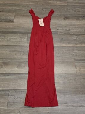 earthy maxi dress Bohemian Earth-Tone Maxi Dress Long Sleeve Crew Neck Pleated Dress (MA237) Suit color / S